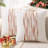 Boho Throw Pillow Covers  Set Of 2 Christmas Decorative Cushion Case Striped Square Pillows Cover Chenille Pillow Cases Accent Neutral Pillowcase For Sofa Couch Bed-121219063