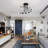 Semi Flush Mount Ceiling Light Fixture 10-light Black Globe Glass Ceiling Lamp Close To Ceiling Light Chandelier