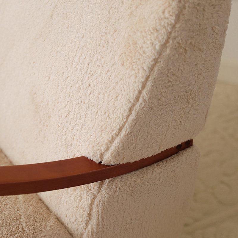 Chaise berçante en bois massif