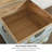Small Blue Painted Simple Wooden Accent Trunk