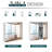 Kleankin Bathroom Mirrored Cabinet