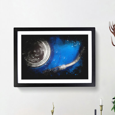 Blue Vinyl Record - Picture Frame Painting Print