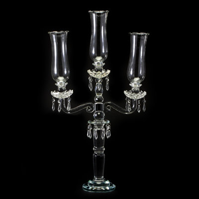 31'' H Crystal Floor Candelabra