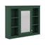 Armoire à pharmacie murale avec miroir et 6 tablettes ouvertes-118474807