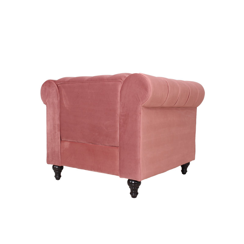 Grise Upholstered Chair, Smoky Rose