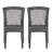 Wanita All Weather Wicker Stackable Dining Side Chairs-315856317