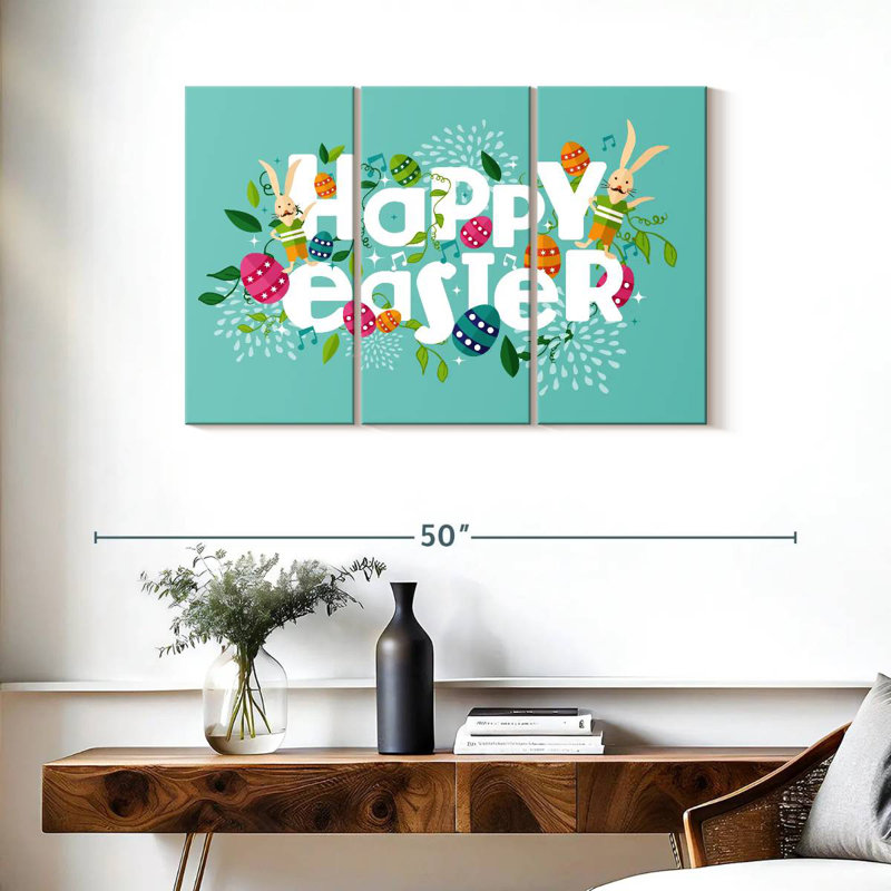 Happy Easter, 24" H x 38" W