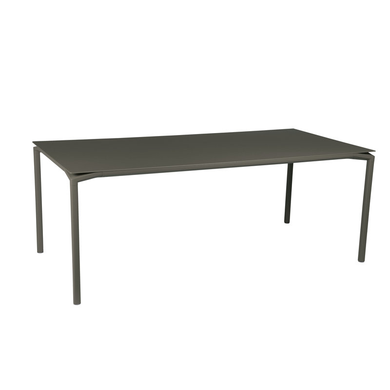 Calvi Outdoor Dining Table, Storm Gray, 29" H x 77" W x 37.5" D