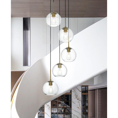 Snead 5-Light Globe Cluster Pendant