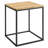 Modway Zora Square Wood And Metal Side Table In Oak