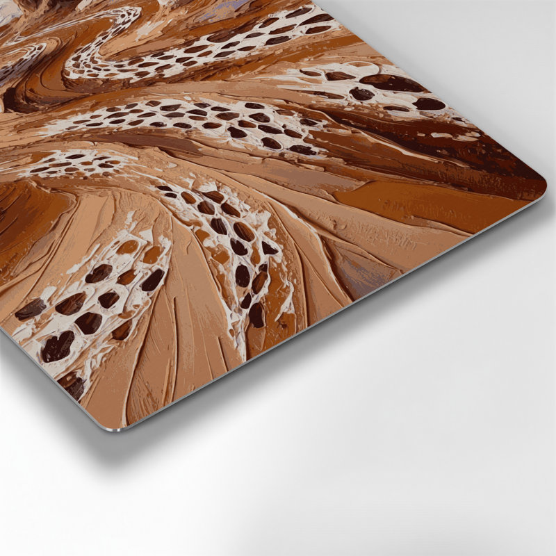 Art mural en métal brun du sud-ouest à motifs Coyote, H 384 po x l 384 po x P 0,05 po