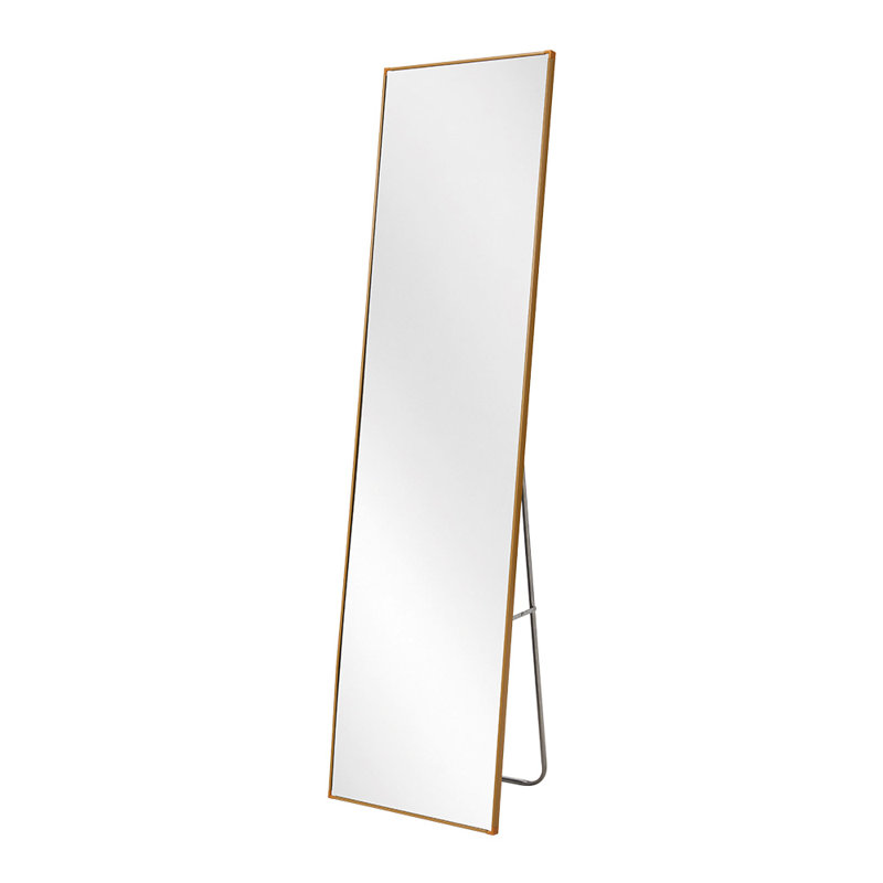 Rectangle Floor Mirror, Gold