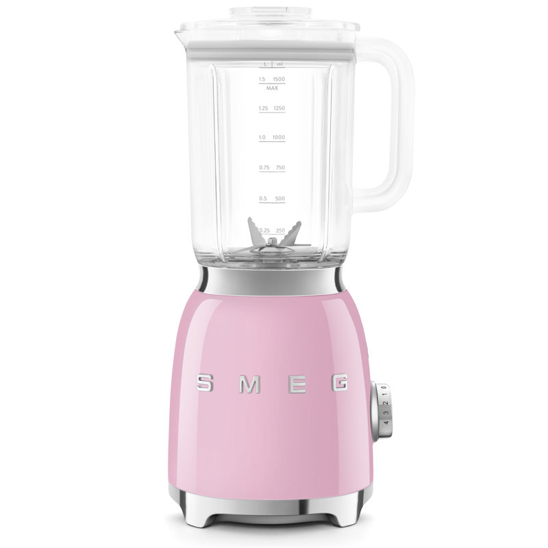 Smeg BLF03 50's Style Retro Countertop Blender, Pink