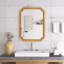 Armoire de rangement murale à miroir en bois 31,5 "X 23,82" avec tablettes de rangement-1525966969