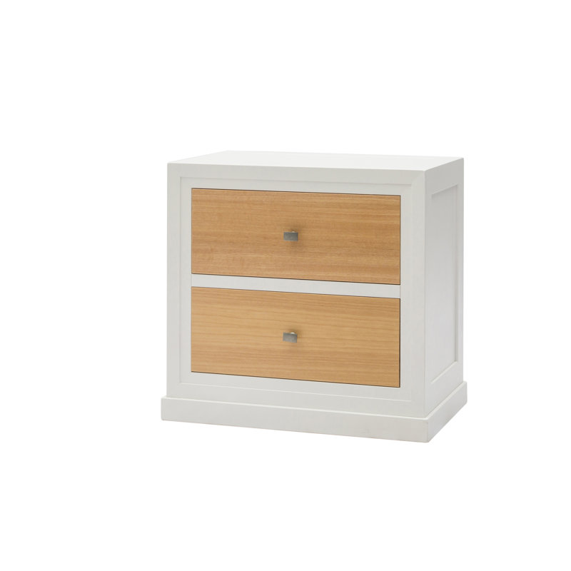Settles 58cm W Manufactured Wood Bedside Table, Brown