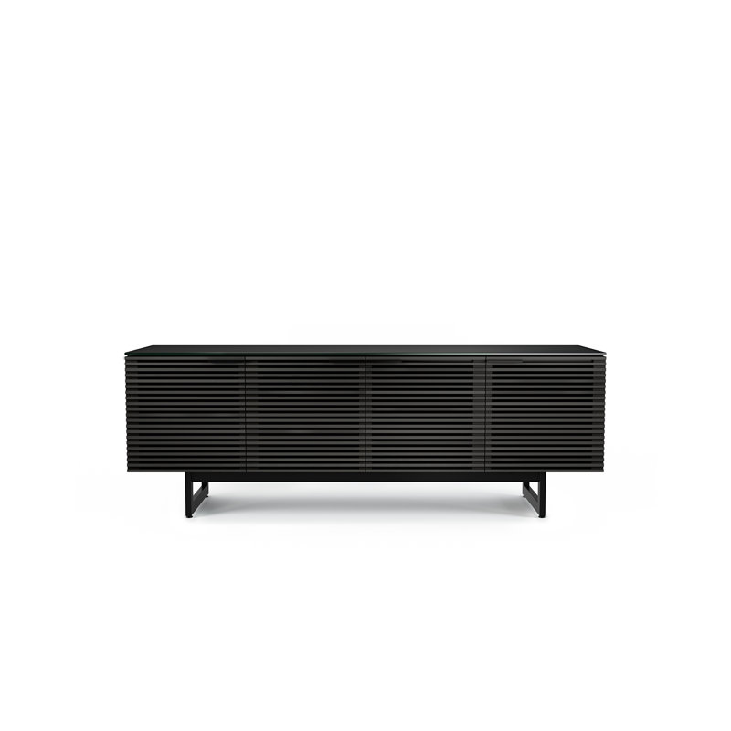 Corridor Media Console, Charcoal Stained Ash