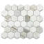 Carreau de mosaïque en marbre 12 po x 10 po Calacatta-79891851
