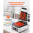 Commercial Panini Press Grill Electric Sandwich Maker Griddle Plate 8.8x9 in