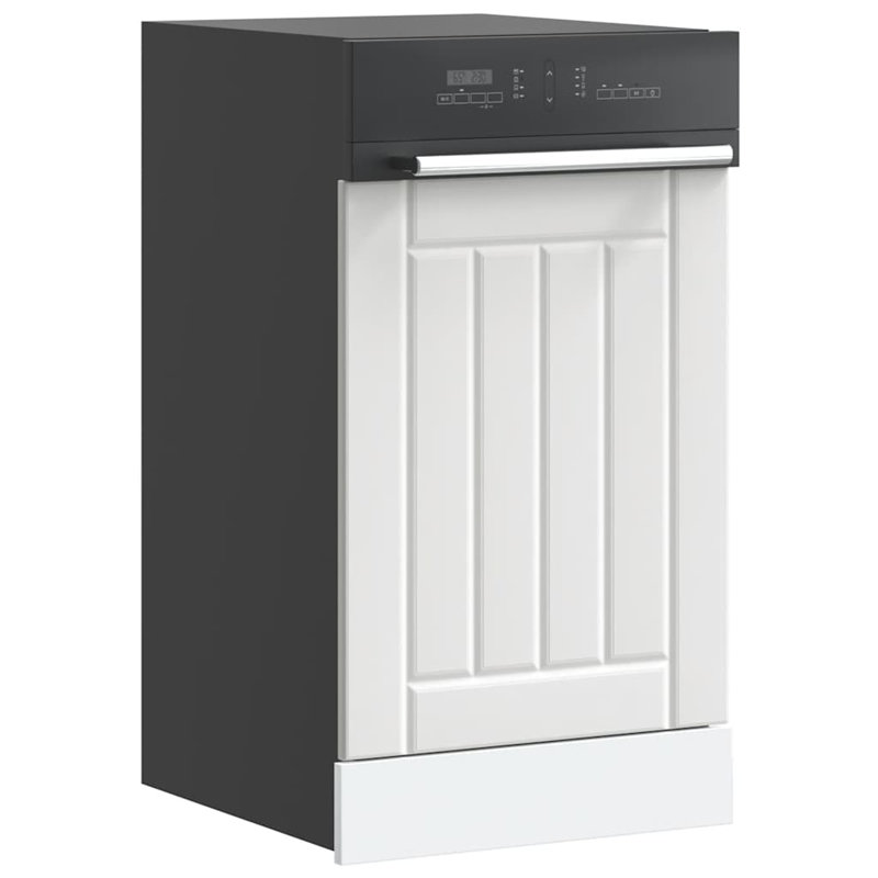 Dishwasher Panel Lucca Oak Engineered Wood, 67cm H x 45cm W x 1.5cm D, White