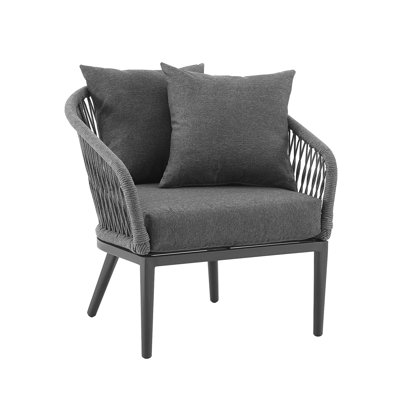 Powder Coated Steel Outdoor Lounge Chair