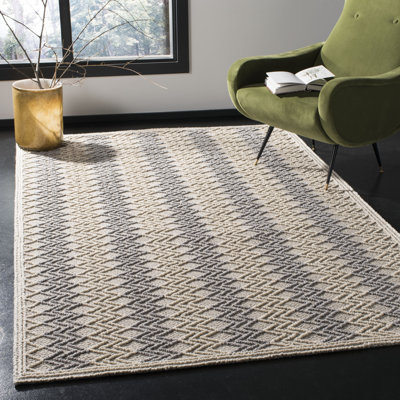 Hamlin Trace Hand Tufted Wool Chevron Rug