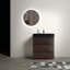 Meuble-lavabo autoportant moderne avec lavabo sans drain et robinet-106757428-106757427