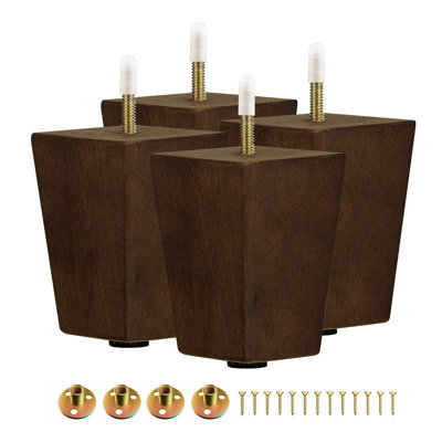 Abbye 4 Square Walnut Wood Legs