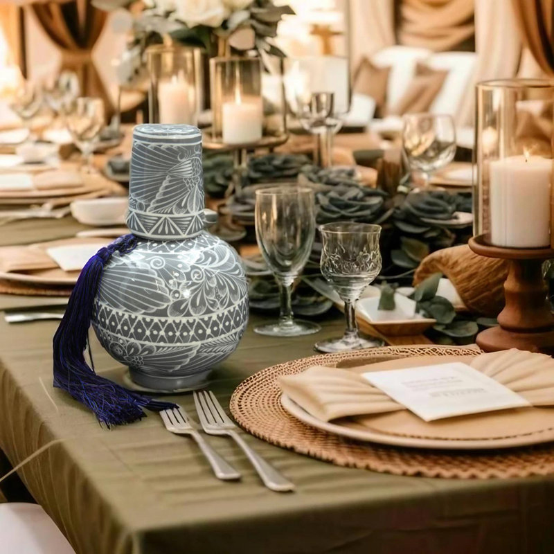 1 Gal Traditional Grey Ceramic Water Bottle