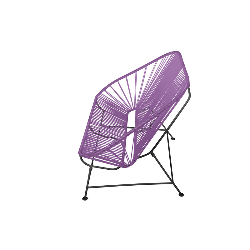 InLove Indoor/Outdoor Handmade Loveseat, Orchid/Black