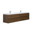 Ensemble de meuble-lavabo mural double 83,3 po
