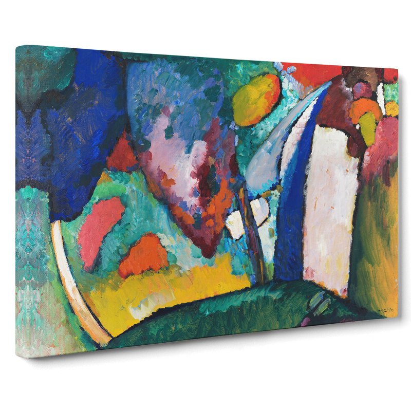 The Waterfall by Wassily Kandinsky - Wrapped Canvas Painting, 40cm H x 60cm W x 3cm D