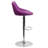 Occoquan Vinyl Bucket Seat Adjustable Height Barstool with Diamond Pattern Back-2090003952