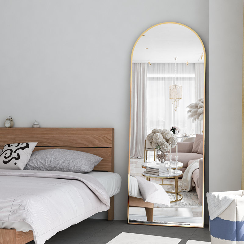 Alvy Arch Mirror, Gold, 64" x 21"