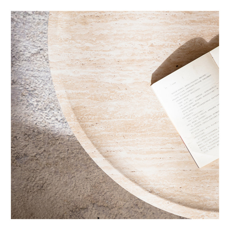 31.5'' Round Coffee Table With Mars Pattern For Living Room, Modern Drum Circle  Coffee Table For Living Room, No Need Assembly (Mars Pattern)