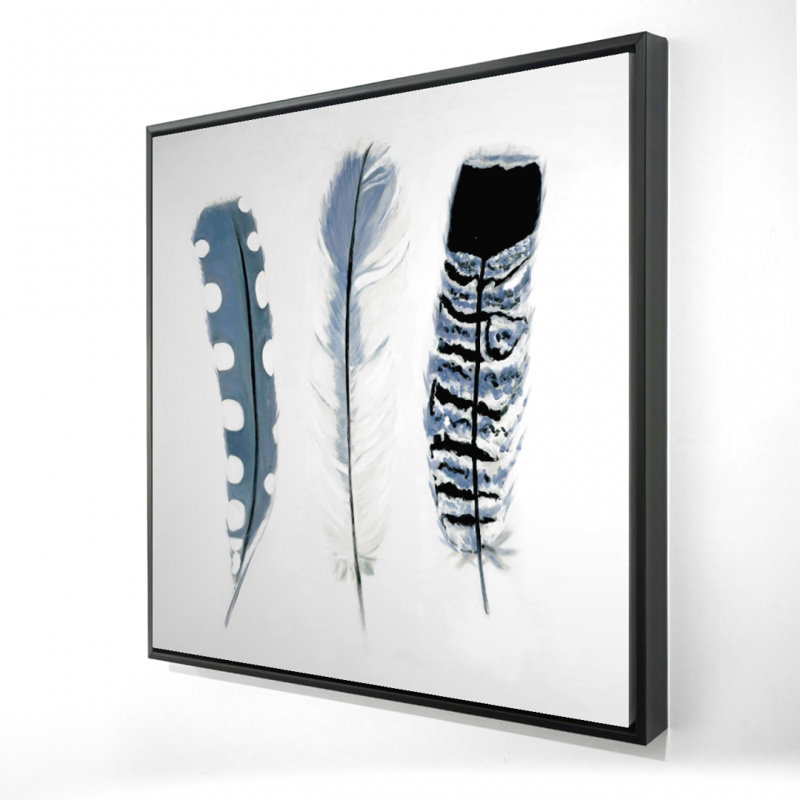 " Delicate Blue Feathers "