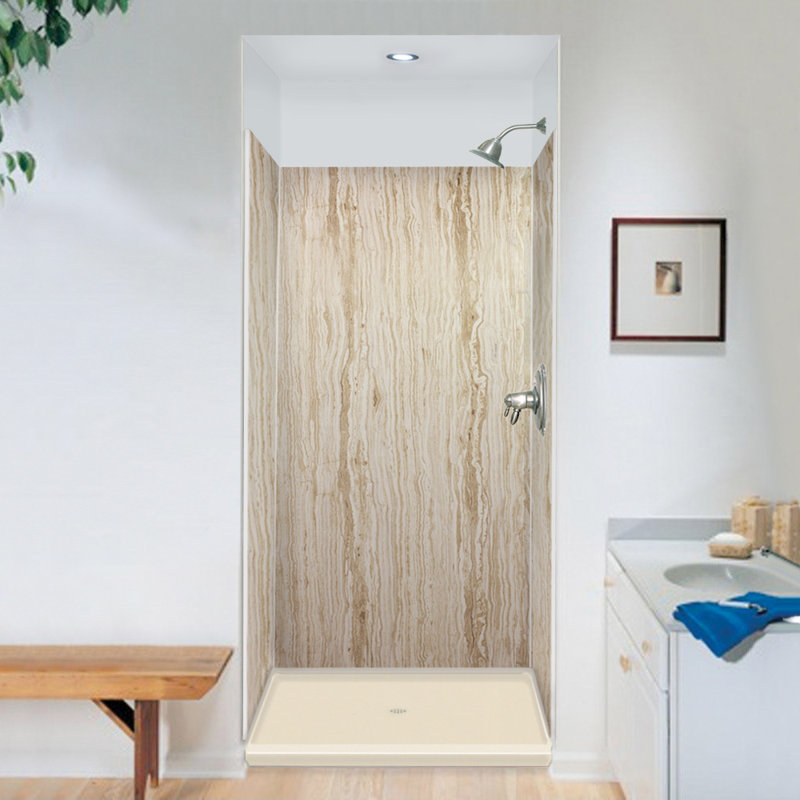 Paroi de douche à 3 panneaux l 48 po x P 36 po Expressions, Sorento, H 72 po x l 36 po x P 36 po