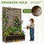 Lit de jardin en métal avec treillis et roulettes H 6 pi x l 4 pi - brun-1972805453