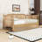 Wood Daybed with Trundle and Rattan Frame-1070943261-1070943262