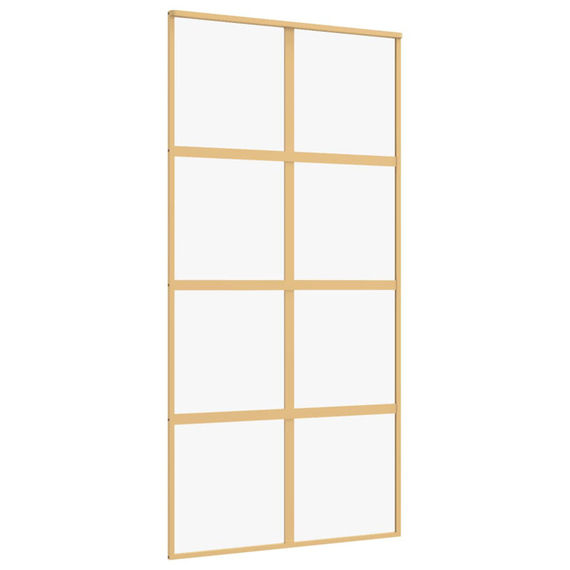 Bucknell Sliding Door, 102.5cm W x 205cm H, Gold/Clear