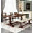 Rectangular All-solid Wood Dining Table in American Vintage Style-110904796