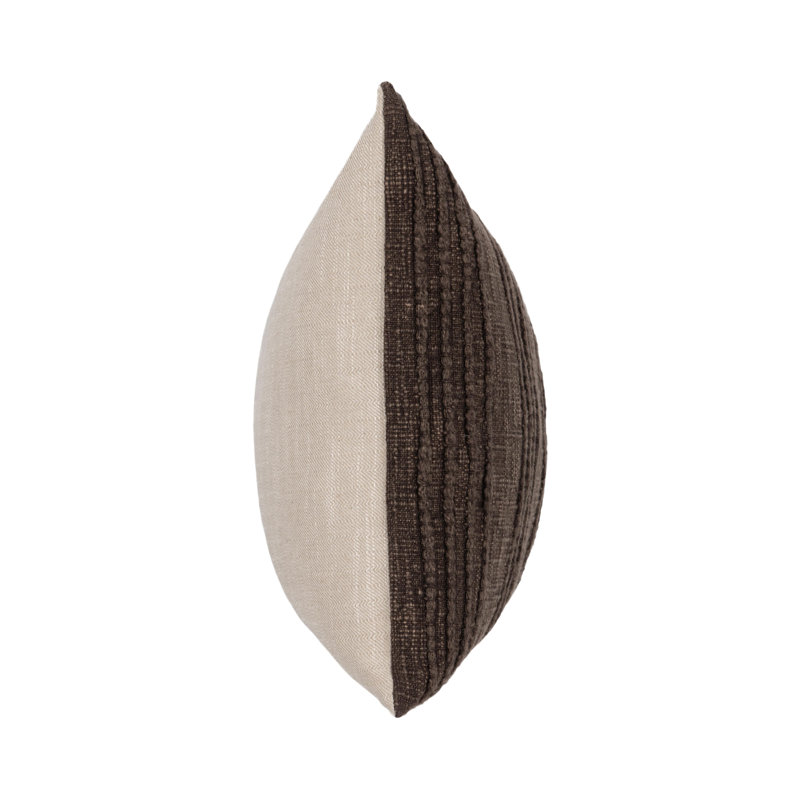 Gratitude Indoor/Outdoor Pillow Cover & Insert, Rectangle 14"H x 20"W, Ganache Brown