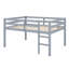 Lit mezzanine en bois avec échelle-597268902