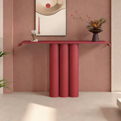 Console moderne rouge minimaliste
