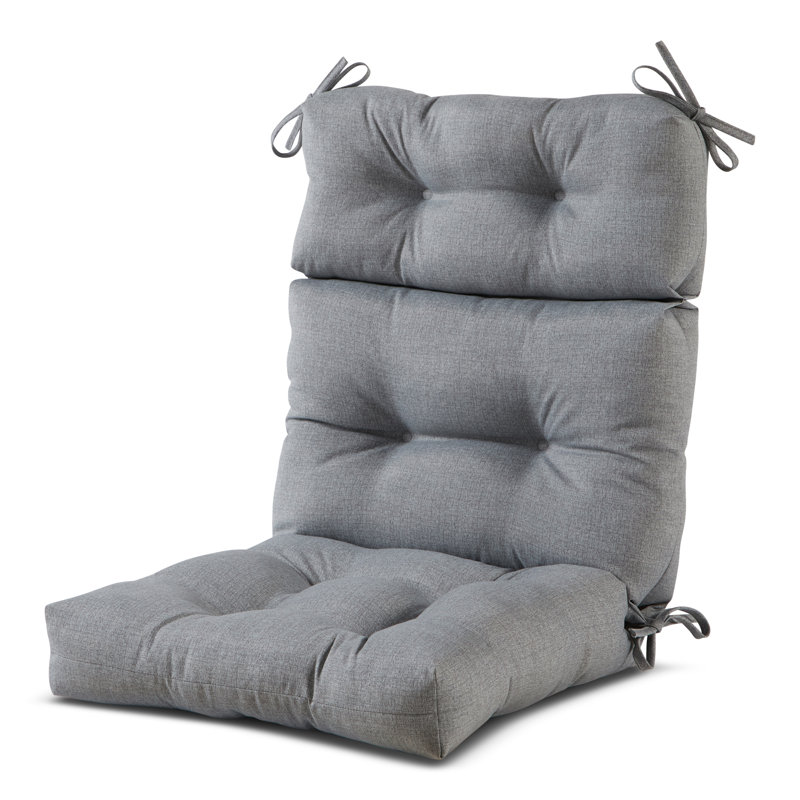 Lester Outdoor High Back Chair Cushion, Heather Gray, 1