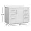 Meuble-lavabo simple 48 po avec plateau en pierre et miroir Cloverfield-93496089-93496091