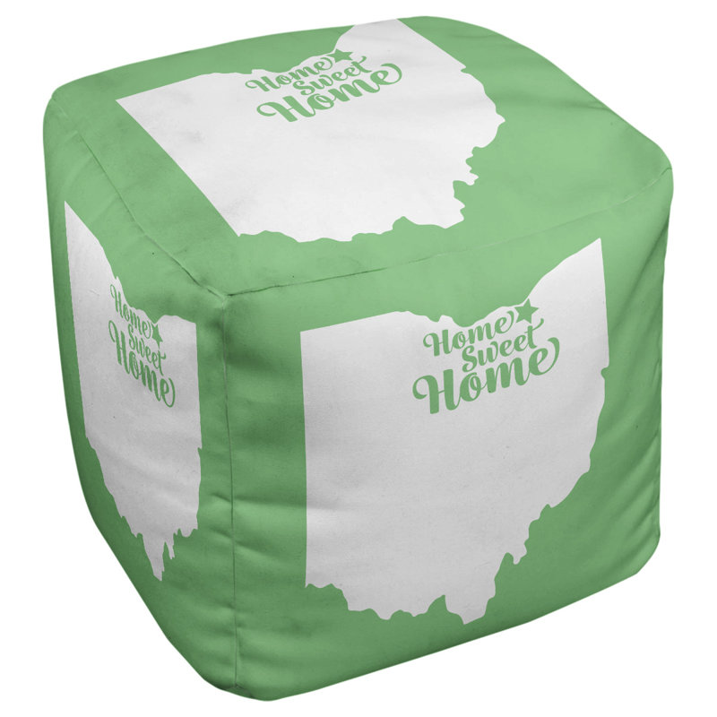 Repose-pieds à cubes cleveland the home, Vert