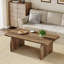 Table basse rectangulaire en bois