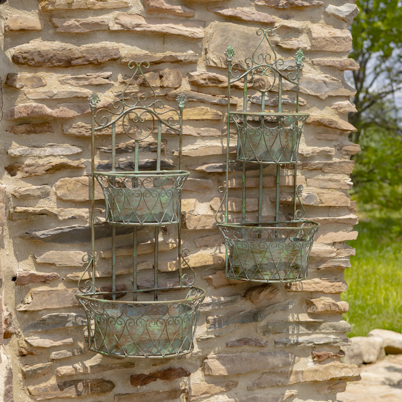 Goulds Iron Wall Planter, Verdi Green
