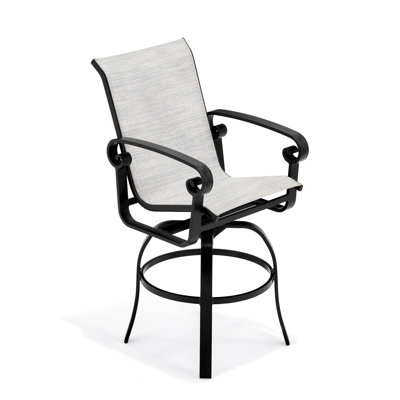 Tabouret de bar d'extérieur en aluminium 29 po Palazzo Sling