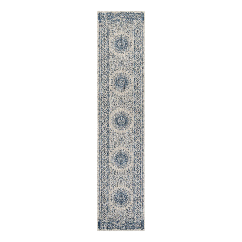 Tapis laminé orné, Tapis de couloir 2 pi 7 po x 12 pi